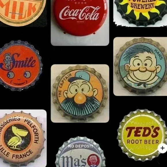 3 Vintage Bottlecap Pins Nifty, Jurk, Grapette - Picture 9 of 9